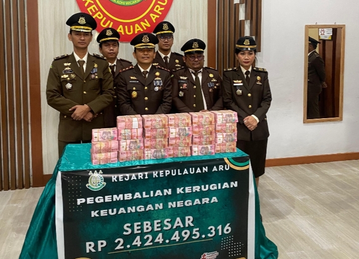Keuangan Negara sebesar Rp Rp 2.4 Miliar Berhasil Diselamatkan oleh Kejari Kepulauan Aru