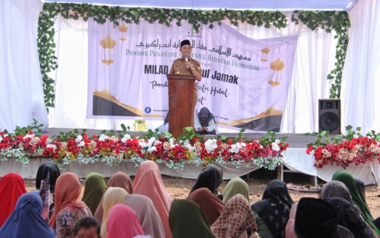 Pj Bupati Inhil Hadiri Milad dan Haul Jamak Ponpes Miftahul Hidayah ke-4