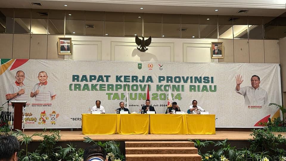 Rakerprov KONI Riau, 4 Cabor Resmi Masuk Sebagai Anggota