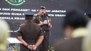 Jaksa Agung ST Burhanudin Lantik 5 Kajati & Feri Wibisono, S.H., M.H., C.N. sebagai Wakil Jaksa Agun