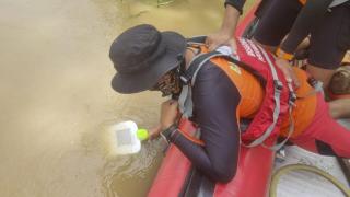 Tragis! Tertimpa Pohon, Nelayan Hilang Tenggelam di Sungai Inhu