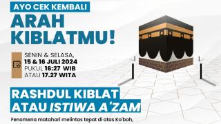 Matahari Melintas Tepat di Atas Ka