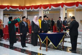 Pj Gubri Lantik 3 Pejabat Tinggi Pratama Pemprov Riau