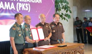 JAM- Intelijen Bersama Danpuspom Sepakat Tandatangani KerjasamaÂ 