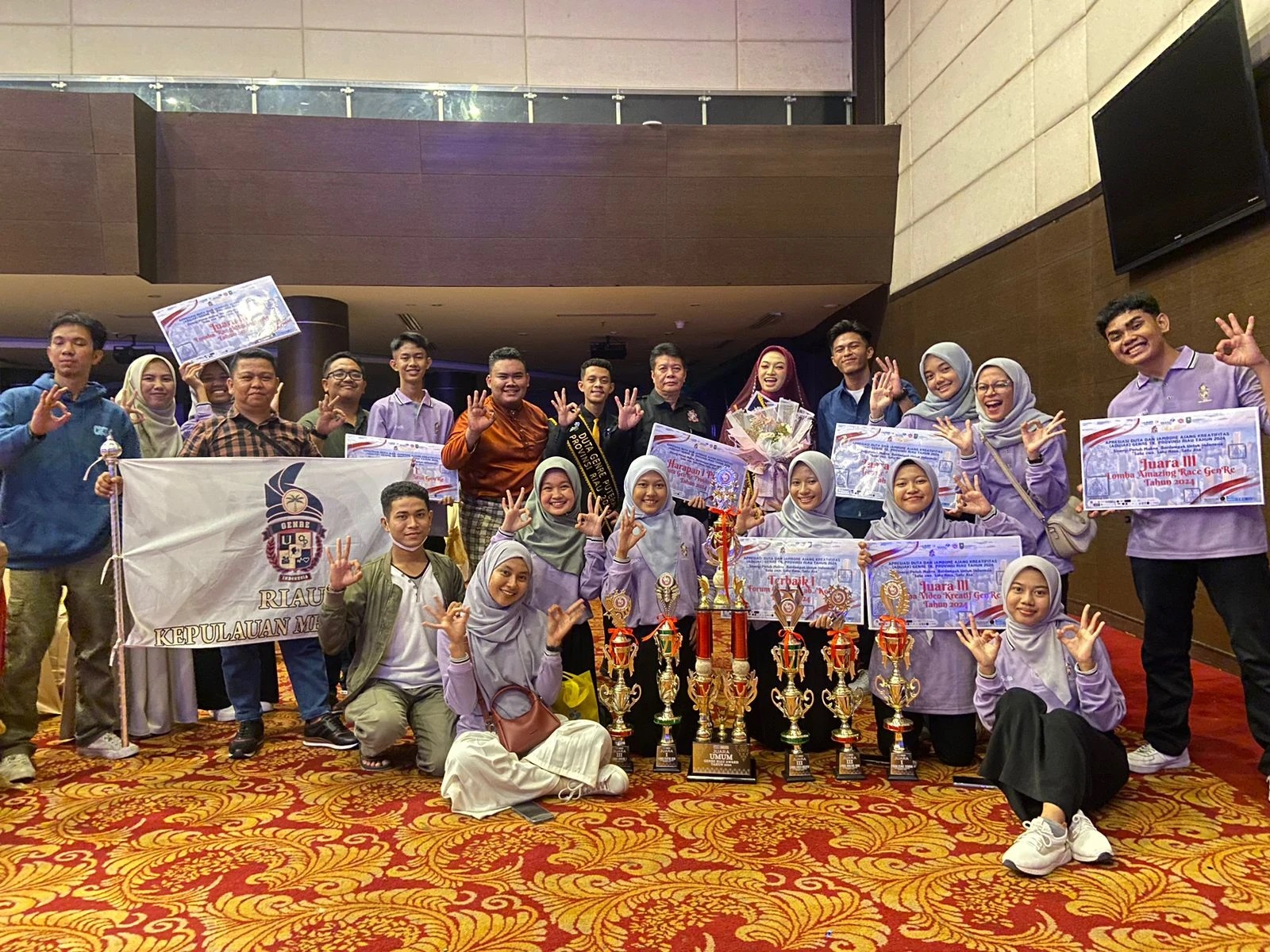 Forum GenRe Meranti Borong Banyak Piala di ADUJAK GenRe Tingkat Provinsi Riau