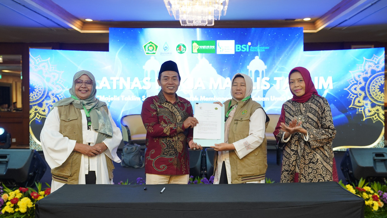 Teken MoU dengan BWI dan BAZNAS, Pokja Majelis Taklim akan Bentuk Unit Pengumpul Zakat