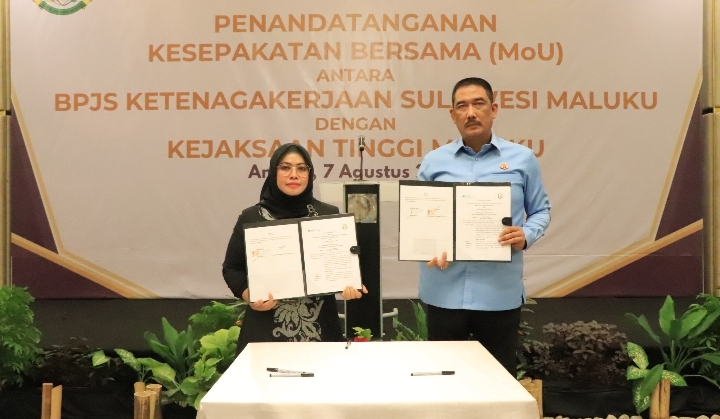 Kajati Maluku Teken Perpanjangan Kerjasama (MoU) dengan BPJS Ketenagakerjaan