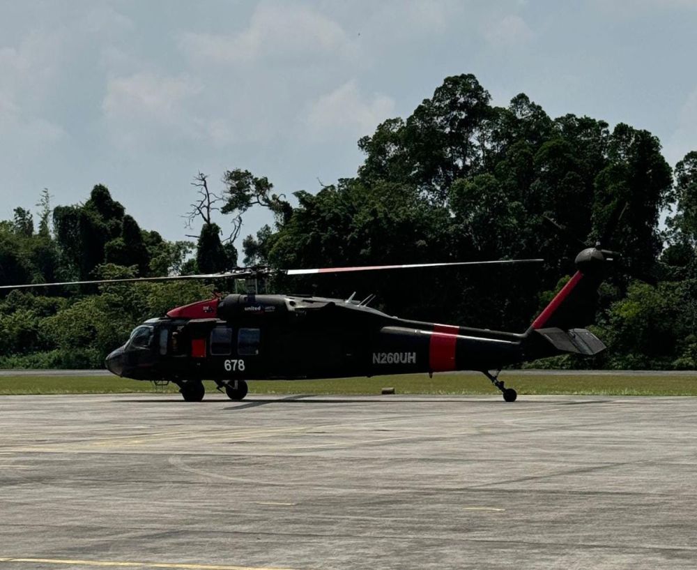 Bantu Atasi Karhutla di Riau, Satu Unit Heli Black Hawk Sudah Mendarat di Pekanbaru