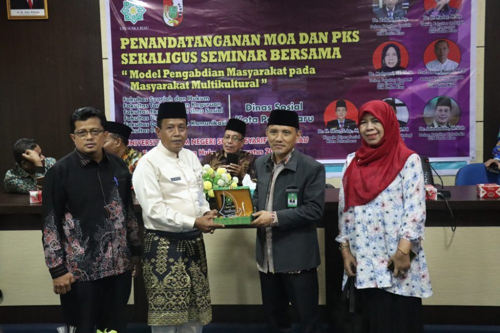 Enam Fakultas UIN Suska Riau Bersama Dinas Sosial Pekanbaru Jalin Kerja Sama