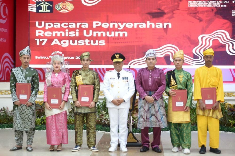 HUT ke-79 RI, 9.912 Narapidana di Riau dapat Remisi, 134 Dinyatakan Bebas