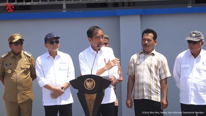 Presiden Jokowi Resmikan Pasar Pasir Gintung Kota Bandar LampungÂ