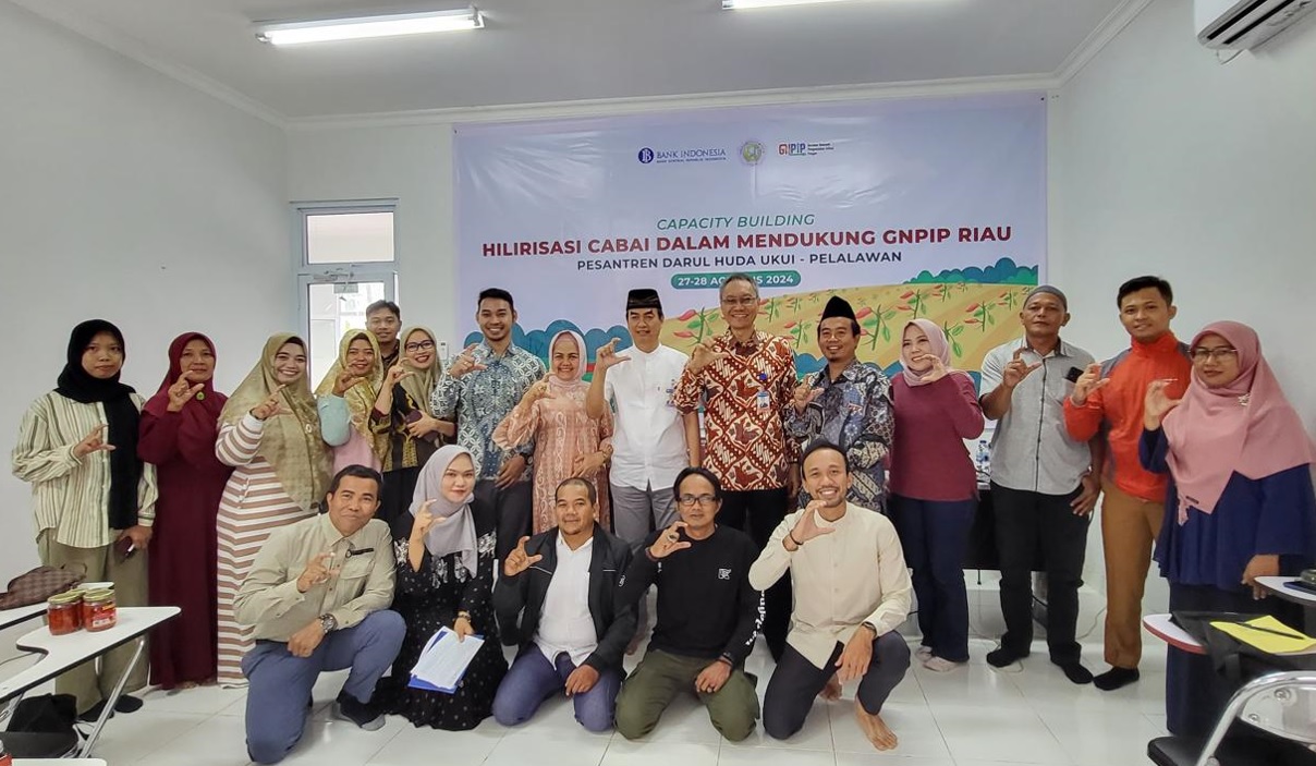 BI Riau Gelar Pelatihan Hilirisasi Cabai Kepada UMKM dan Pondok Pesantren