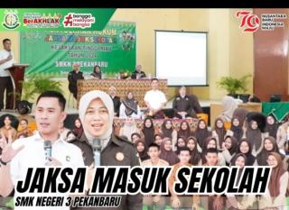 Program JMS, Kejati Riau Berikan Penerangan Hukum di SMKN 3 PekanbaruÂ 