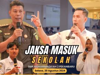 Program JMS, Tim Penkum Kejati Riau Bahas Bahaya Judi Online di SMK Muhammadiyah 2 PekanbaruÂ 