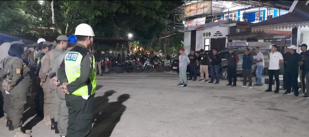 Pj Bupati Pantau Giat Yustisi Satpol PP Inhil