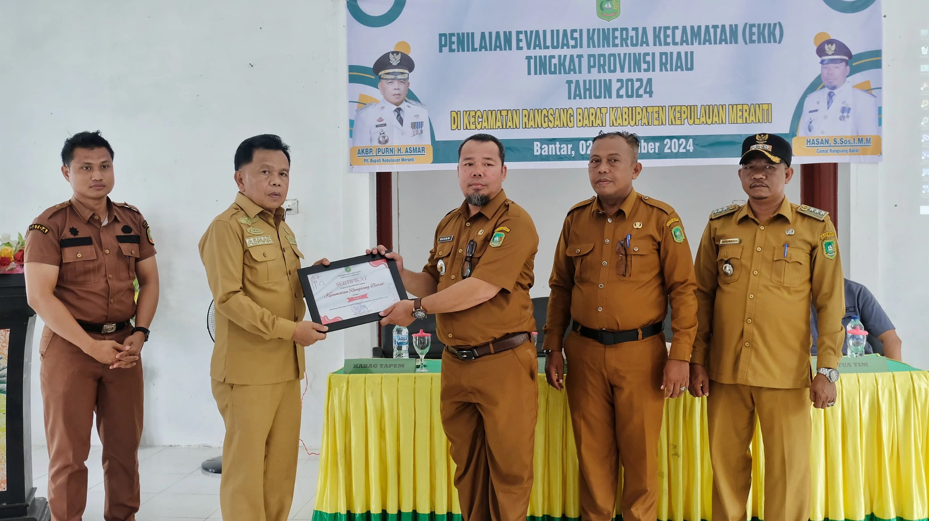 Bupati Asmar Hadiri Penilaian EKK Tingkat Provinsi Riau di Rangsang Barat