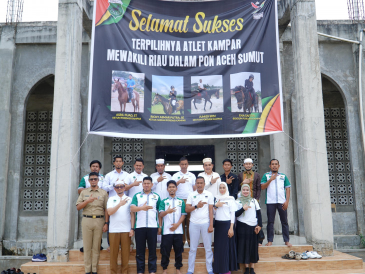 Pemkab Kampar Lepas Kontingen Riau untuk PON XXI Cabor Ketahanan Berkuda 60 KM