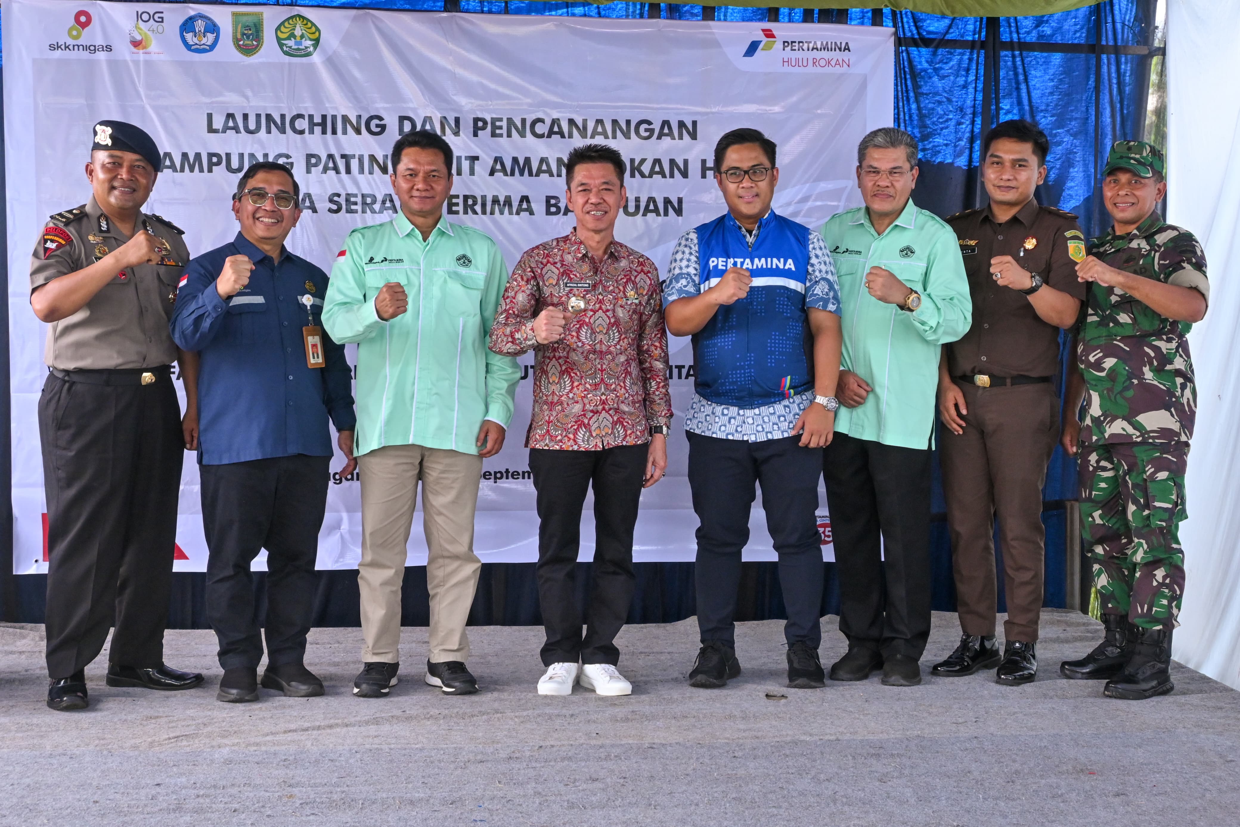 Bupati Rohil Launching dan Canangkan Kampung Patin Parit Aman Kecamatan BangkoÂ