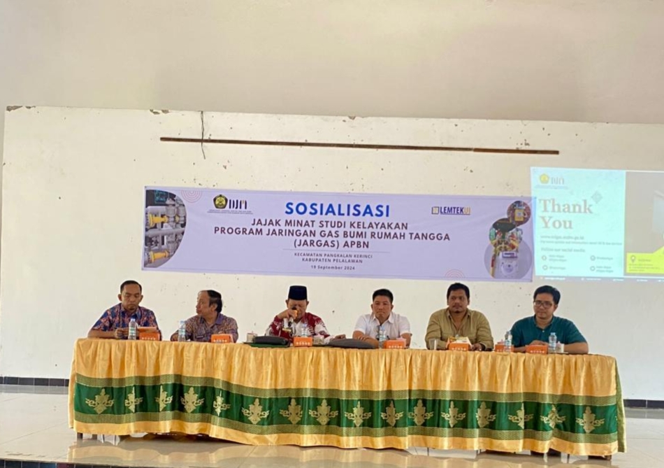 Pemkab Pelalawan Sosialisasikan Jajak Minat Studi Kelayakan Program Jargas Bumi Rumah TanggaÂ