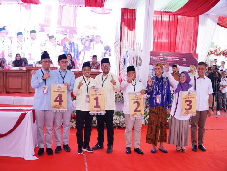 Ini Daftar Nomor Urut Calon Bupati Kampar Periode 2024-2029