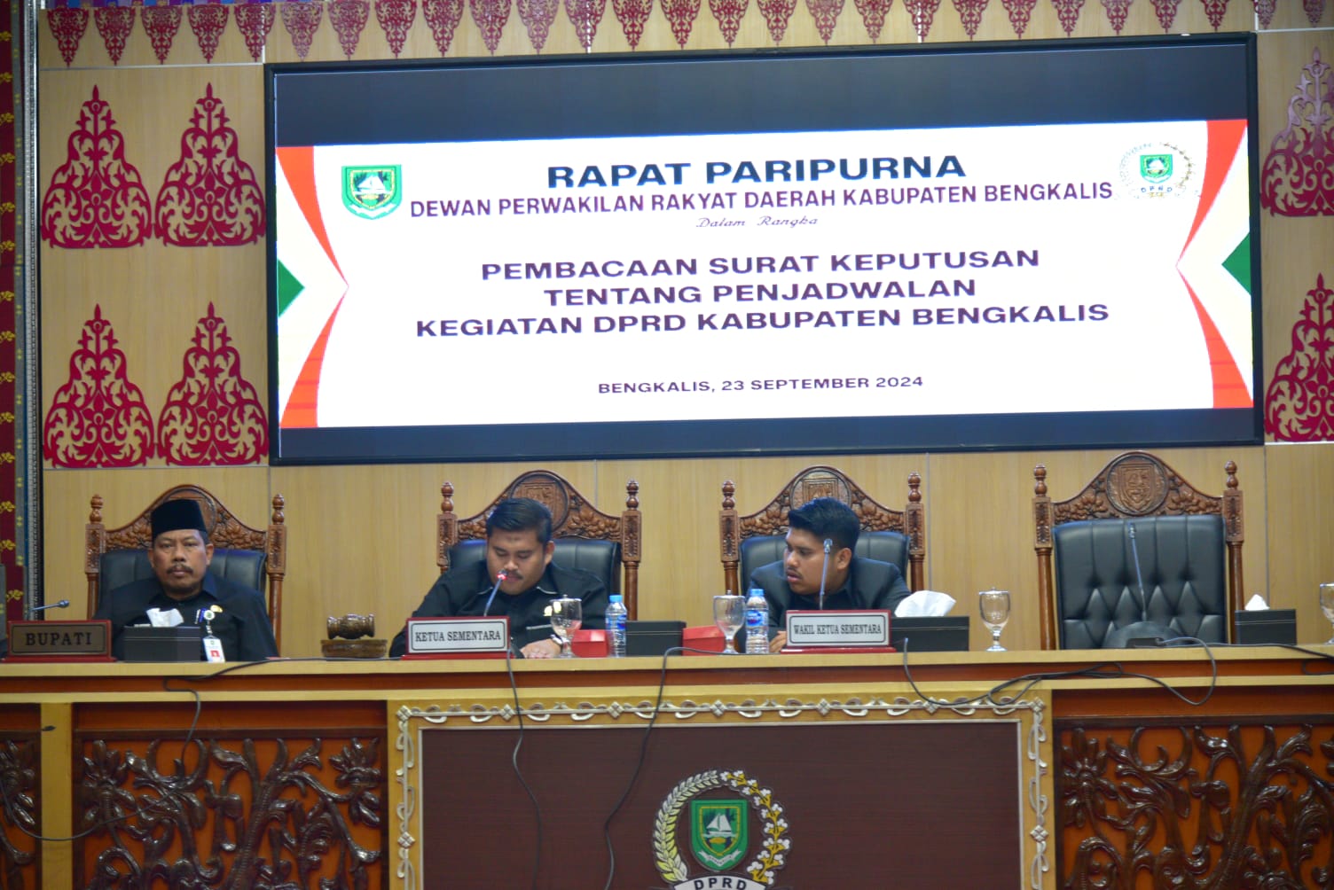 DPRD Bengkalis Gelar Sidang Paripurna, Tujuh Fraksi Ditetapkan
