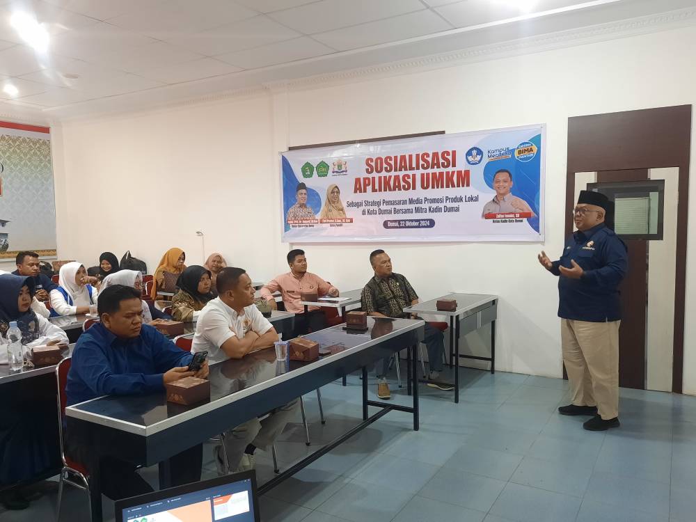 Soft Launching Aplikasi UMKM Kota Dumai, Hasil Kolaborasi Universitas Dumai Bersama Kadin