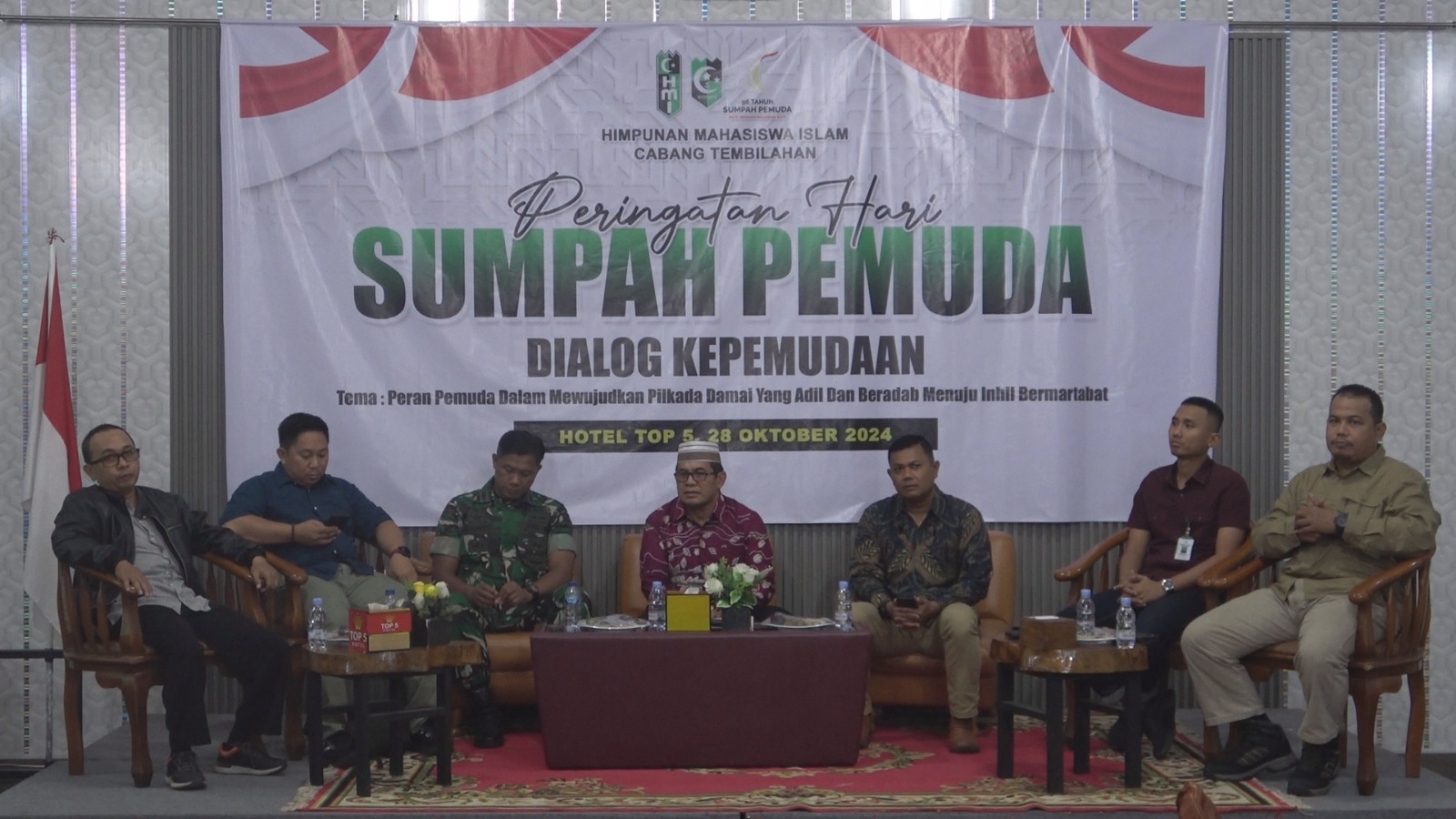 Pj Bupati Inhil Hadiri Dialog Kepemudaan