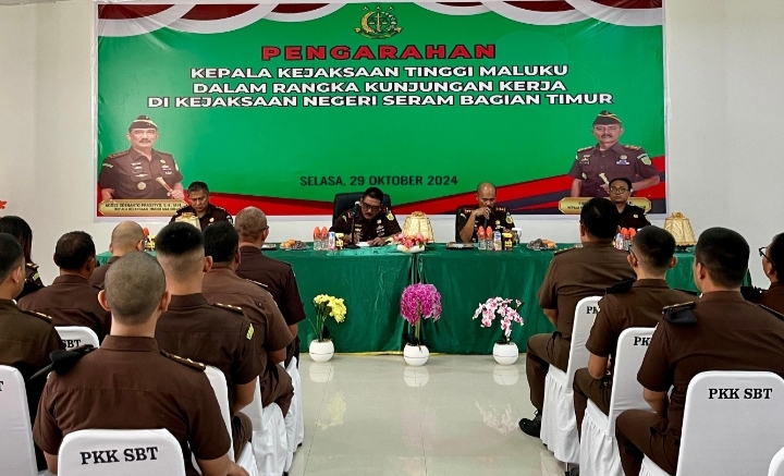 Kajati Maluku Didampingi Ketua IAD Kunker & Melakukan Supervisi di Kejari Seram Bagian TimurÂ