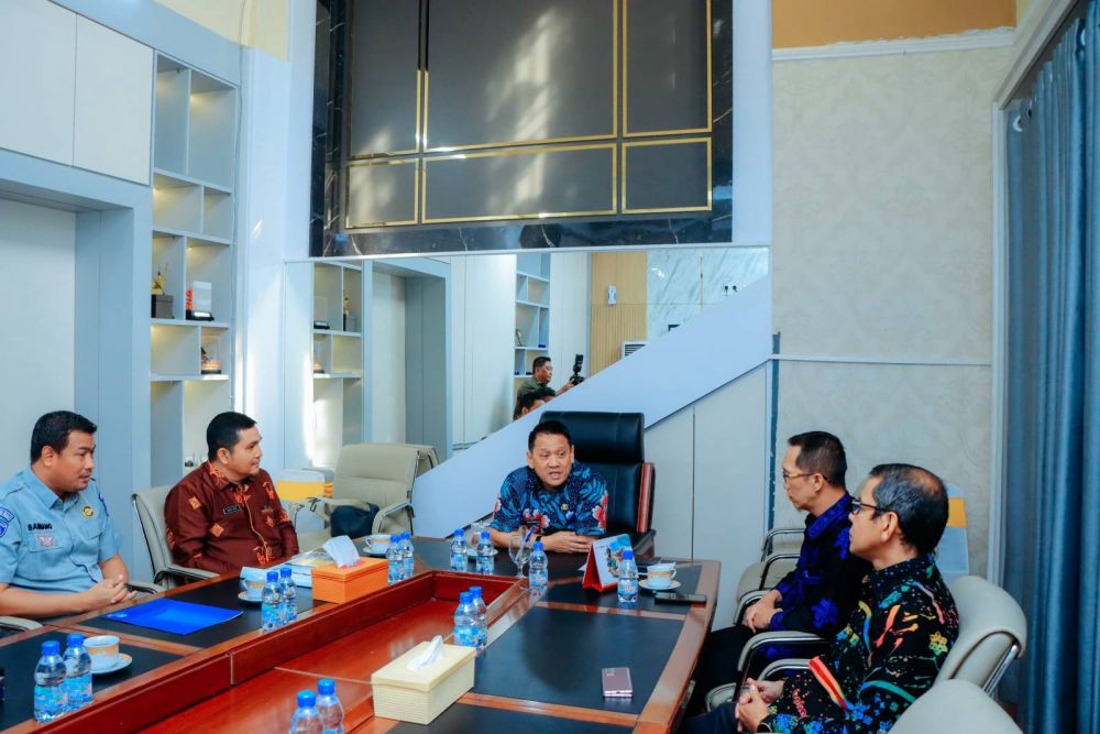 Jasa Raharja Cabang Riau Bersama Samsat Bangkinang Lakukan Audiensi dengan Pemkab Kampar