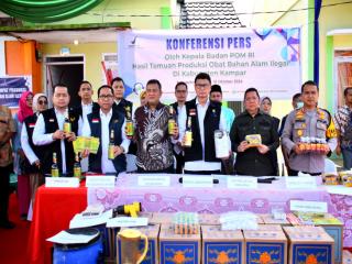 BPOM RI Temukan Obat Bahan Alam Ilegal di Desa Rimbo PanjangÂ 