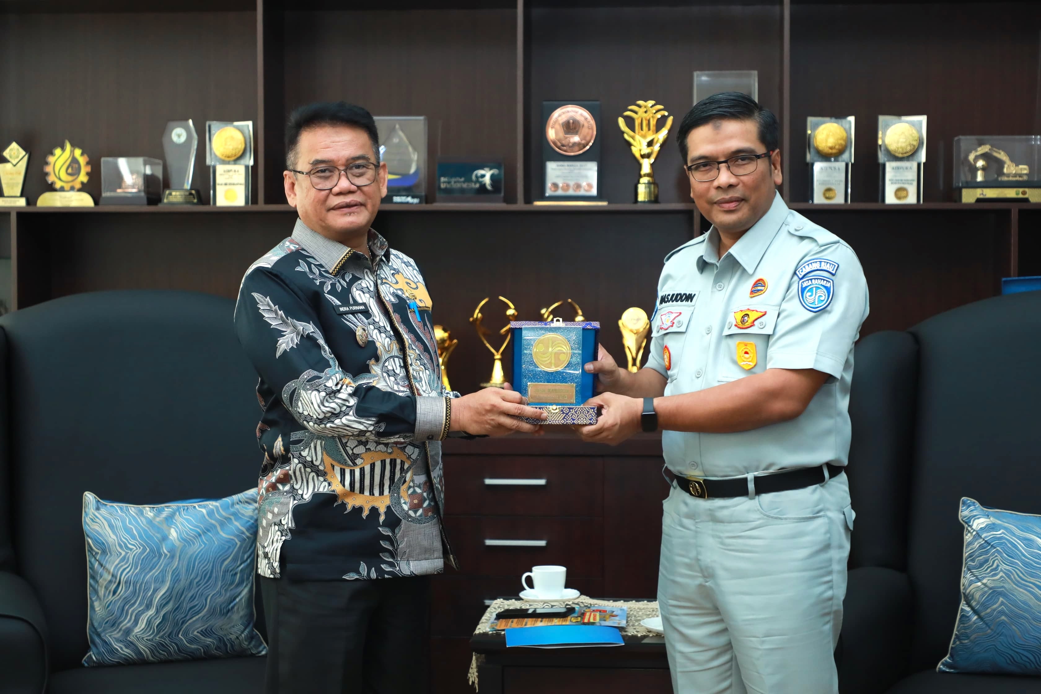 Pendapatan Pajak Kendaraan Bermotor Menurun di Siak, Jasa Raharja Riau Audensi Bersama Pjs Bupati Si
