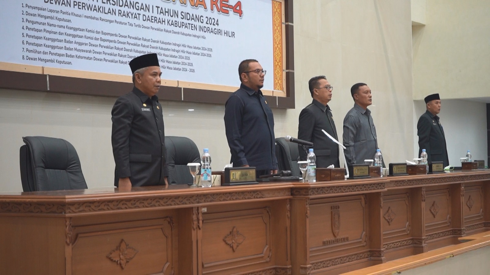 Pj Bupati Hadiri Penetapan Alat Kelengkapan DPRD Inhil