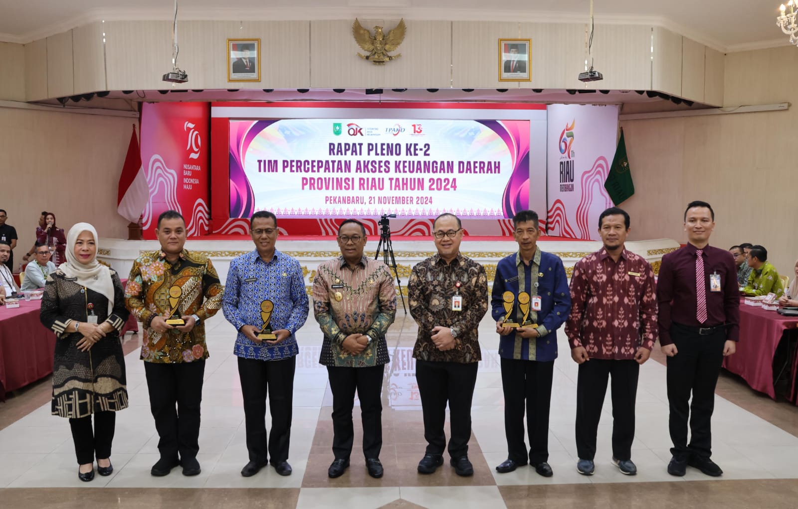 Tiga Kabupaten dan Kota di Riau Raih Penghargaan TPAKD Award 2024Â 