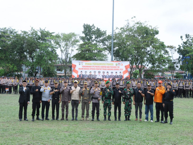 3.156 Personil Polres Kampar Siap Amankan TPS di Pilkada Serentak 2024