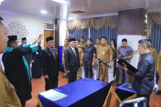 Pj Wali Kota Pekanbaru Lantik Enam Pejabat Baru Pemko
