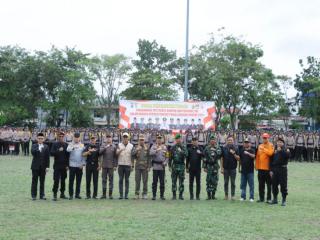 3.156 Personil Polres Kampar Siap Amankan TPS di Pilkada Serentak 2024