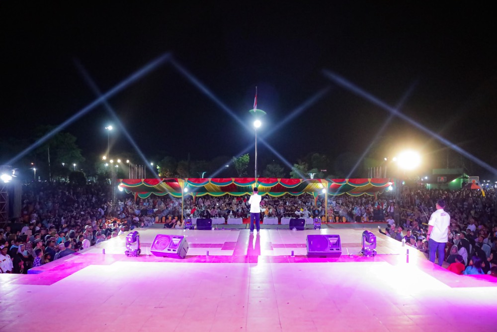 Malam Pentas Seni Budaya dan Syukuran Pilkada Damai di Kota Dumai Berlangsung Semarak