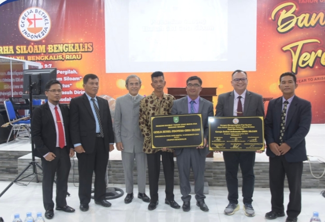 Bupati Bengkalis Resmikan Rumah Ibadah GBI Grha Siloam Wonosari