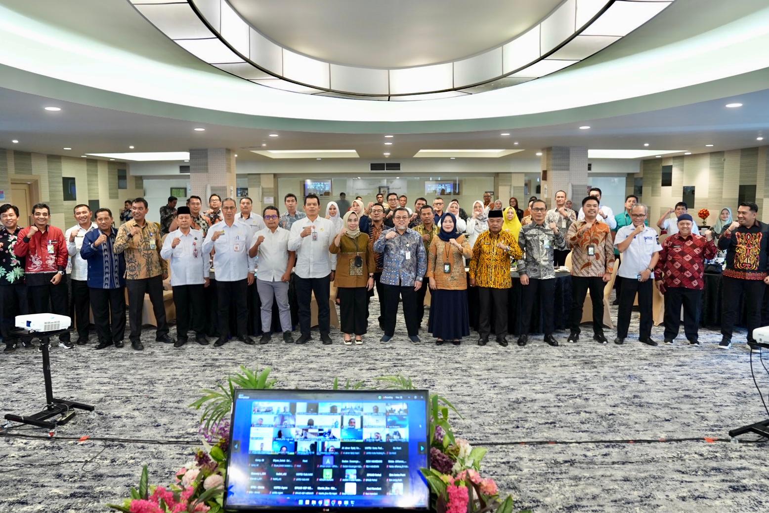 Bupati Bengkalis Hadiri Monev BPJS Segmen Konstruksi