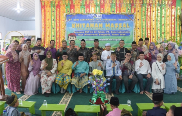 PT. BLJ Bengkalis Salurkan CSR, 64 Anak Yatim Dikhitan