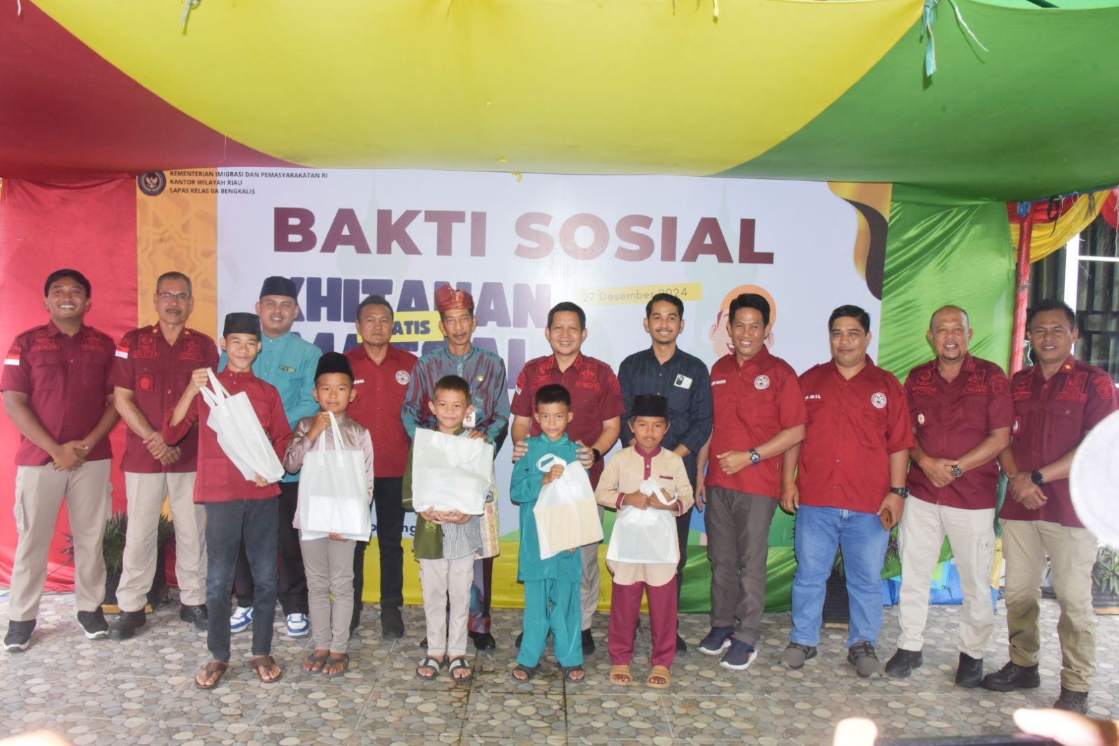 Bupati Kasmarni Hadiri Bakti Sosial Khitanan Massal Gratis Lapas Kelas IIA Bengkalis