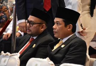 Ketua Fraksi Golkar dan Calon Pimpinan Definitif DPRD Pekanbaru Hadiri Pelantikan Pimpinan DPRD Riau