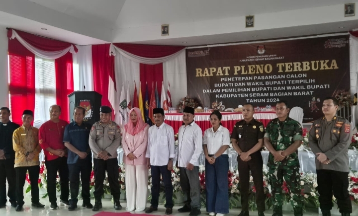 Kasi Intel Kejari SBB Menghadiri Rapat Pleno KPU Tentang Penetapan Paslon Bupati WabupÂ 