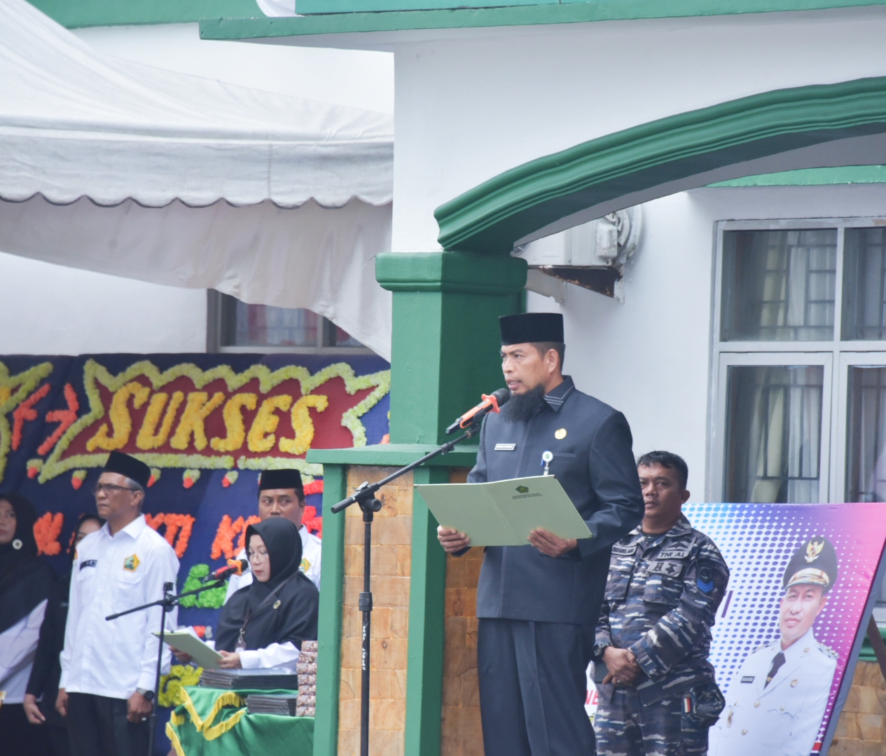 Jadi Inspektur HAB Ke-79, Bupati Kasmarni Berharap Kemenag Terus Jaga Kerukunan Beragama