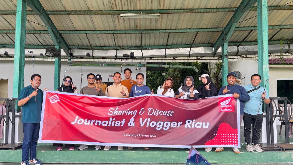 Sambil Bermain Golf, Capella Honda Gelar Sharing & Discuss bersama Jurnalis dan Vlogger Riau