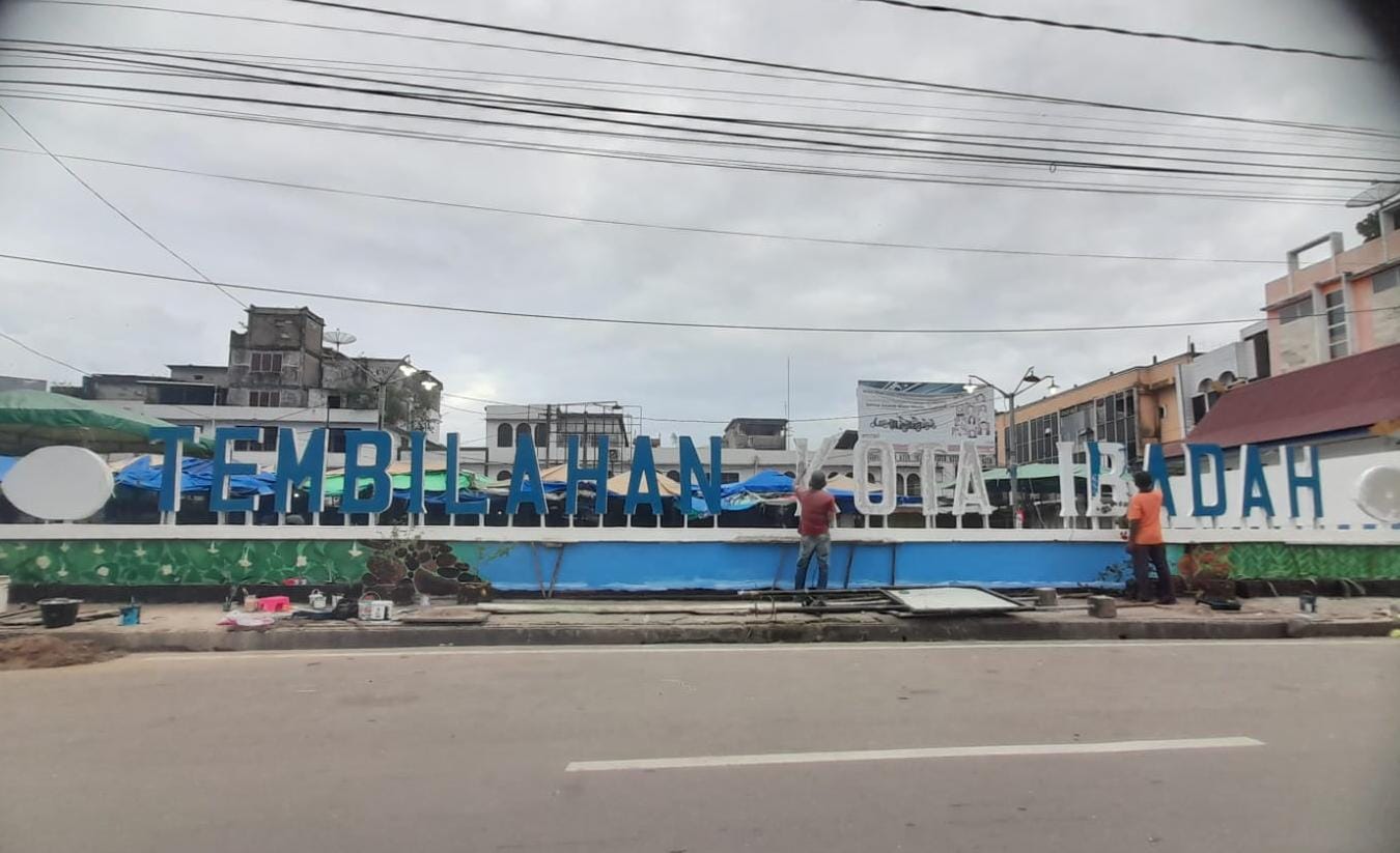 Tugu â€œTembilahan Kota Ibadahâ€ Segera Rampung, Jadi Ikon Baru Kota