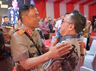 Bupati Bengkalis Hadiri Acara Kenal Pamit Wakapolda dan Jajaran Polda Riau