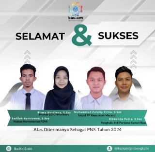 4 Mahasiswa Jurusan Dakwah dan Komunikasi Islam STAIN Bengkalis Lulus Tes CPNS