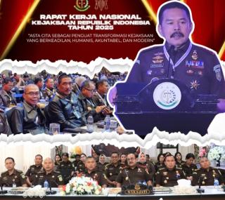 Kajati Maluku Beserta Jajaran Mengikuti Pembukaan Rakernas Kejaksaan RI 2025
