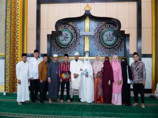 Bersama Dr Irjen Pol (Pur) Mulyono Sulaiman, Pj Bupati Kampar Jadi Saksi Ijab Kabul Juan dan Nahdhia